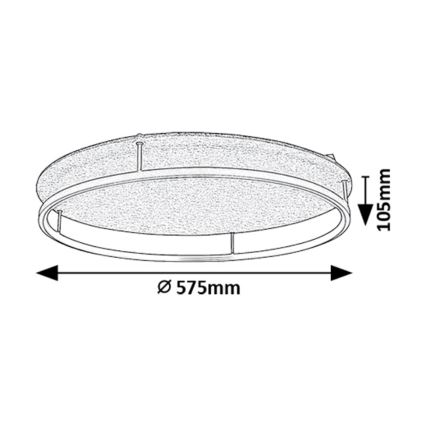 Rabalux - LED taklampa LED/40W/230V 3000/4000K Ø 57,5 cm