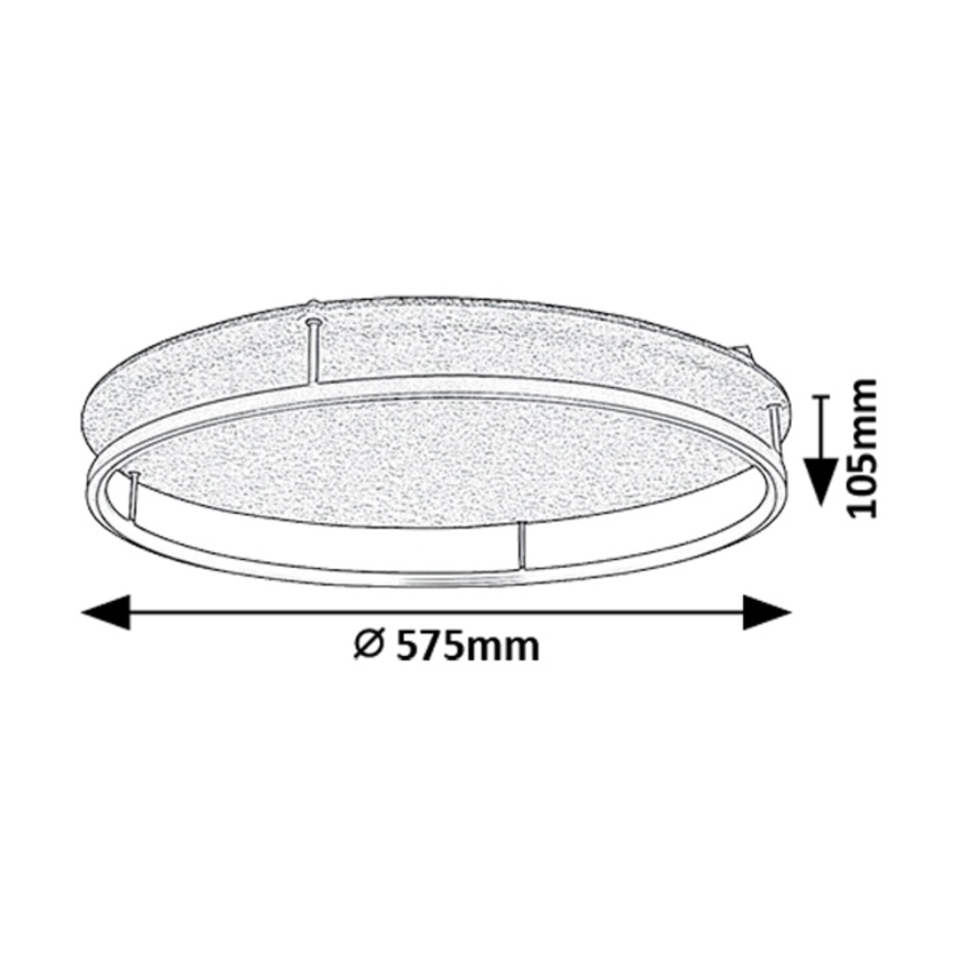 Rabalux - LED taklampa LED/40W/230V 3000/4000K Ø 57,5 cm