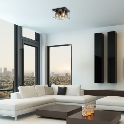 Rabalux - Taklampa 4×E27, 25 W / 230 V, 30×30 cm
