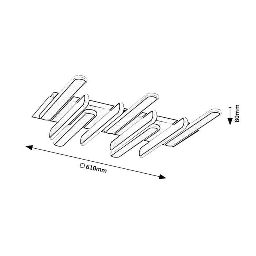 Rabalux - LED-taklampa LED/46W/230V 3000/4000K 61x61 cm