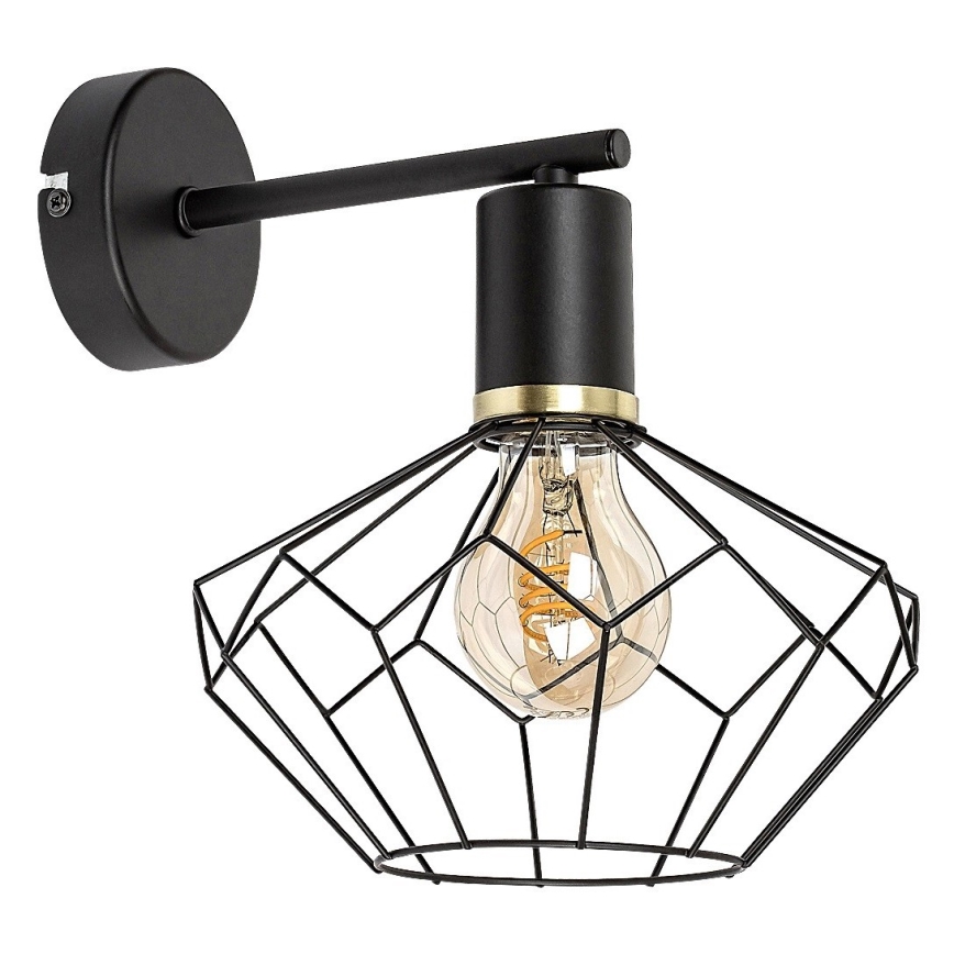 Rabalux - Vägglampa 1xE27/40W/230V diameter 20 cm svart