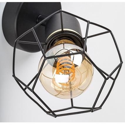 Rabalux - Vägglampa 1xE27/40W/230V diameter 12 cm svart