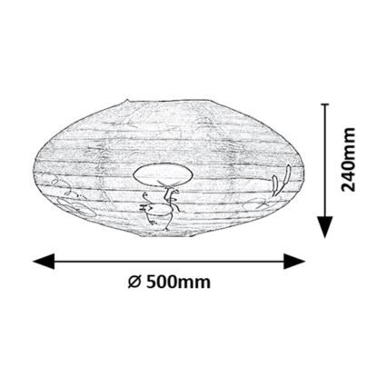 Rabalux - Barnlampskärm för ljuskrona max. 40W diameter 50 cm