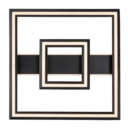 Rabalux - LED-taklampa LED/48W/230V 3000K svart 48,5x48,5 cm