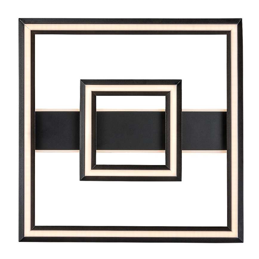 Rabalux - LED-taklampa LED/48W/230V 3000K svart 48,5x48,5 cm