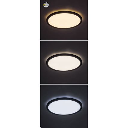 Rabalux - LED Taklampa LED/36W/230V 3000/4000/6000K Ø 40 cm svart