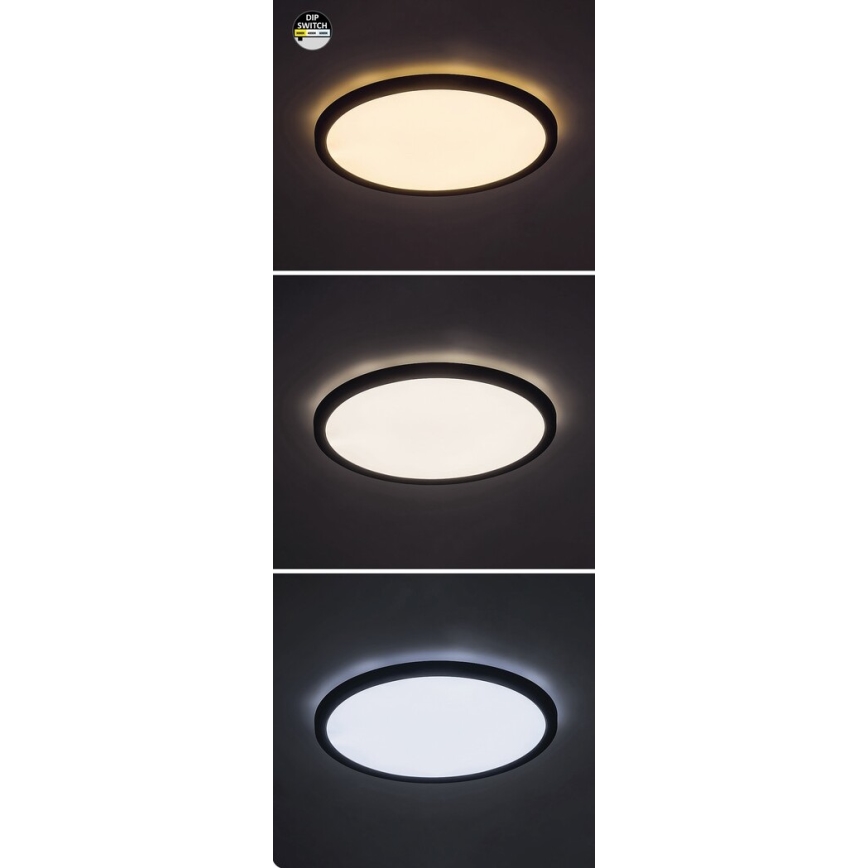 Rabalux - LED Taklampa LED/36W/230V 3000/4000/6000K Ø 40 cm svart