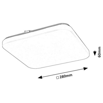 Rabalux - LED Taklampa LED/12W/230V 3000K 28x28 cm