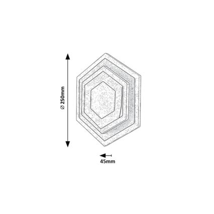 Rabalux - LED taklampa LED/23W/230V 3000/6000K 25x25 cm