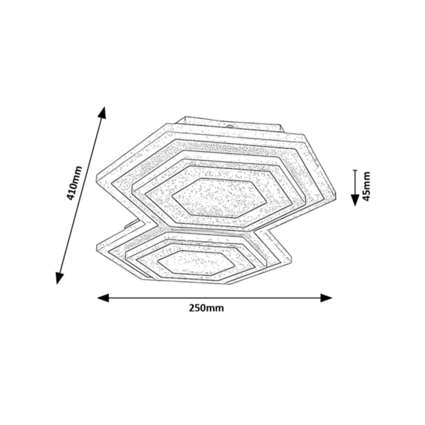 Rabalux - LED taklampa LED/44W/230V 3000/6000K 25x41 cm