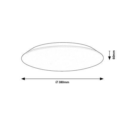 Rabalux - LED-taklampa LED/24W/230V 4000K Ø 38 cm