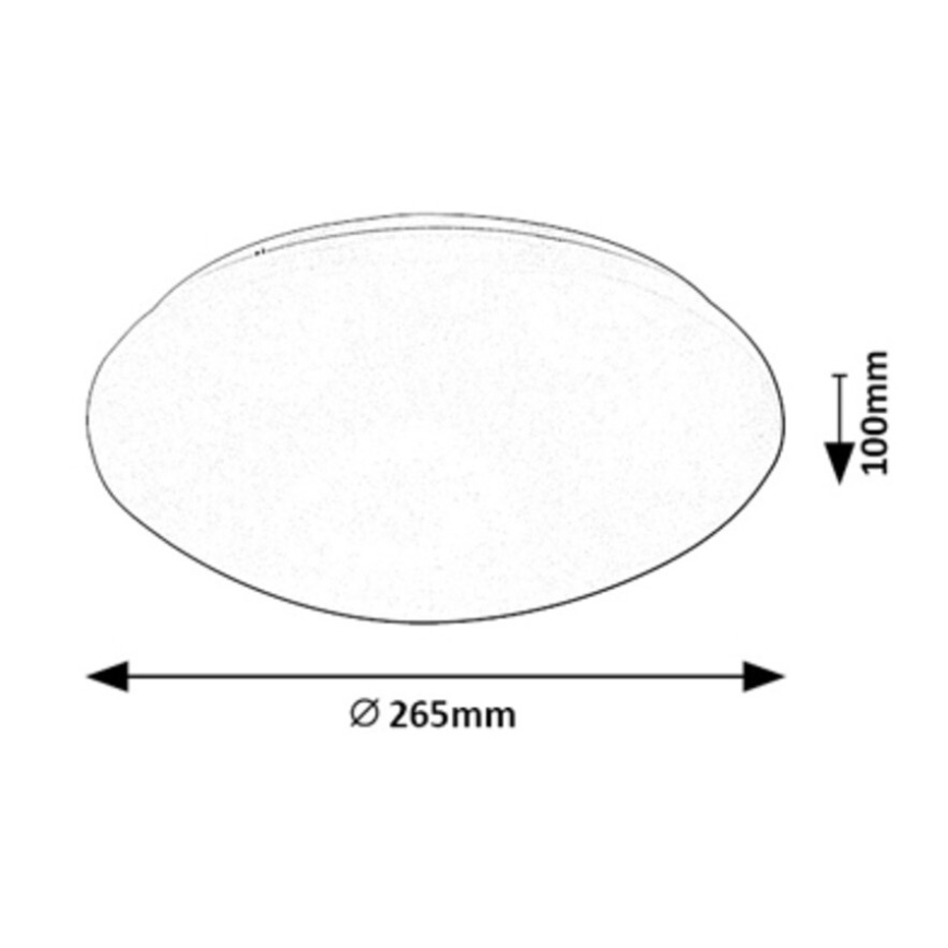Rabalux - LED taklampa med sensor LED/12W/230V IP44 4000K Ø 26,5 cm