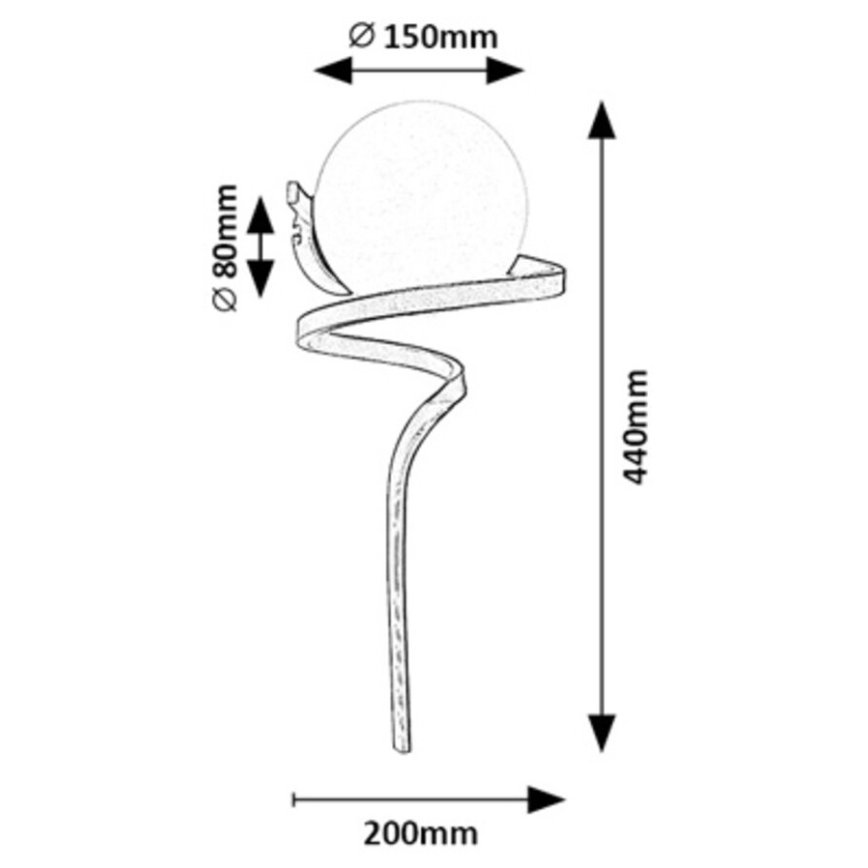 Rabalux - Vägglampa 1xE27/20W/230V