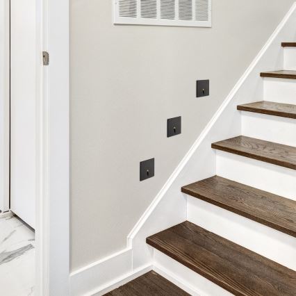 Rabalux - LED trappbelysning LED/3W/230V 3000K svart