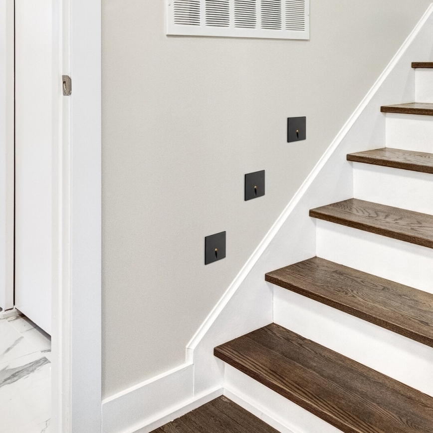 Rabalux - LED trappbelysning LED/3W/230V 3000K svart