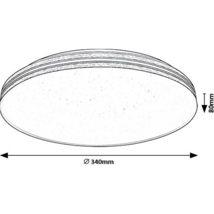 Rabalux - LED taklampa LED/18W/230V 3000K diameter 34 cm