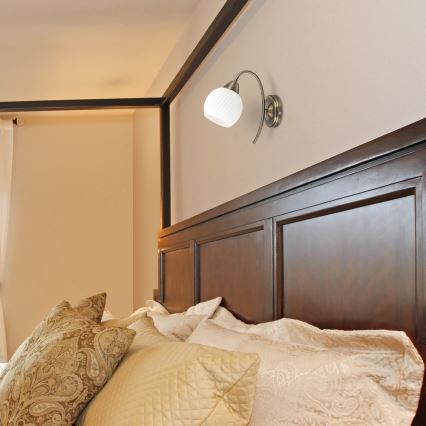 Rabalux 7118 - Väggbelysning EVANGELINE E14/40W