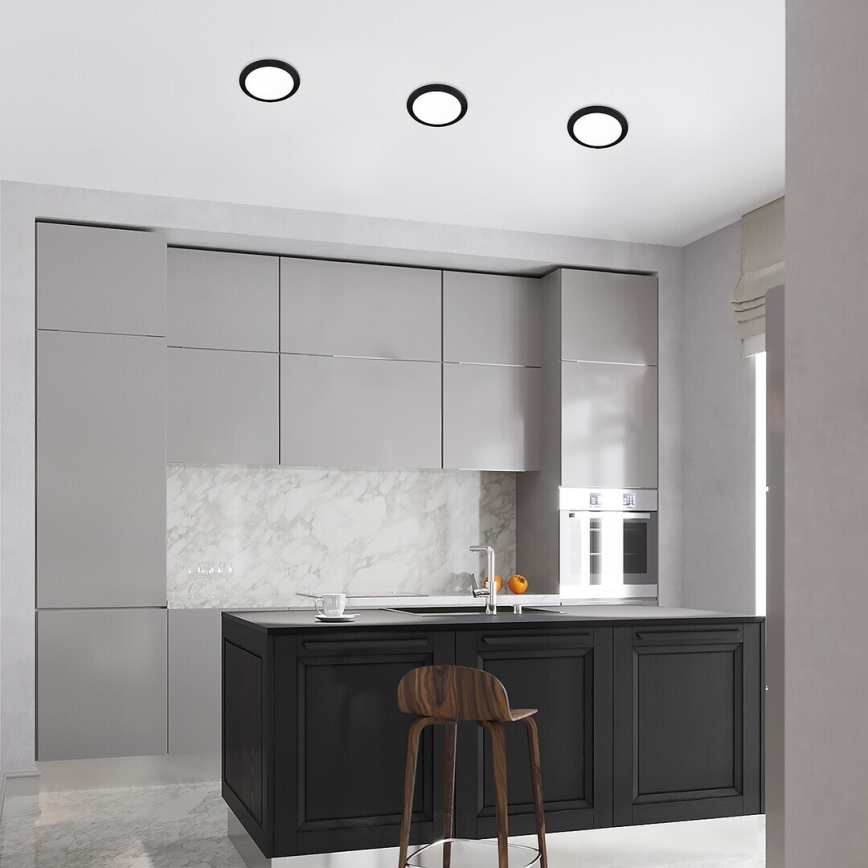 Rabalux - LED infälld belysning LED/3W/230V diameter 9 cm svart