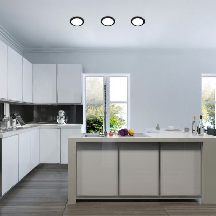 Rabalux - LED infälld belysning LED/18W/230V diameter 22 cm svart