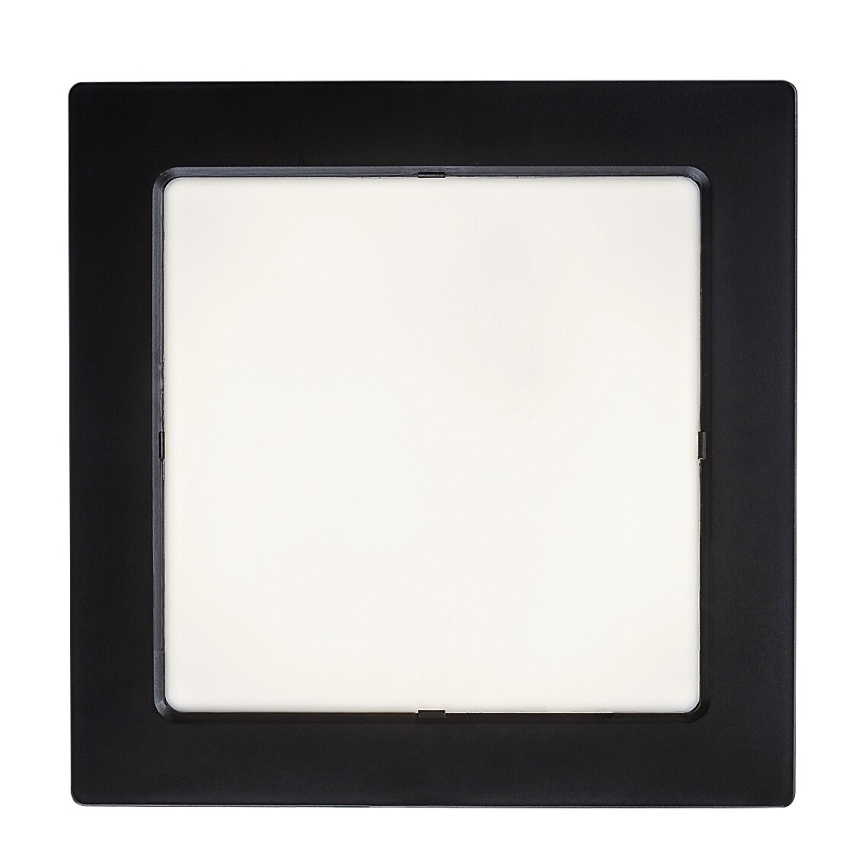 Rabalux - LED infälld belysning LED/18W/230V 22x22 cm svart