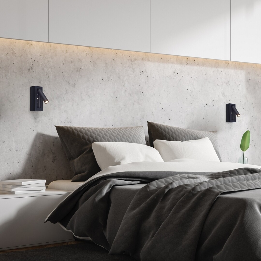 Rabalux - LED väggspotlight LED/4W/230V svart