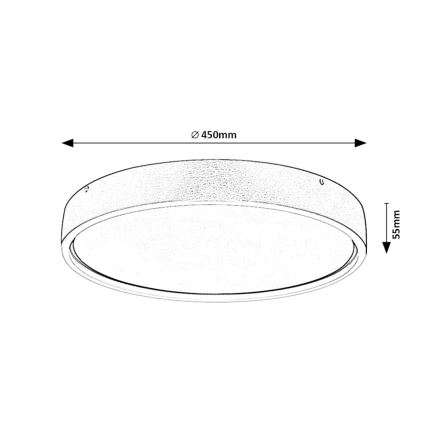 Rabalux - LED-taklampa LED/37W/230V Ø 45 cm