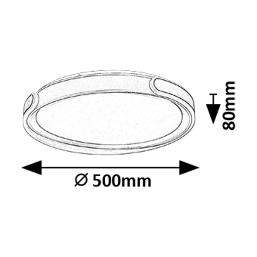 Rabalux - LED Dimbar taklampa LED/48W/230V 3000-6500K + fjärrkontroll