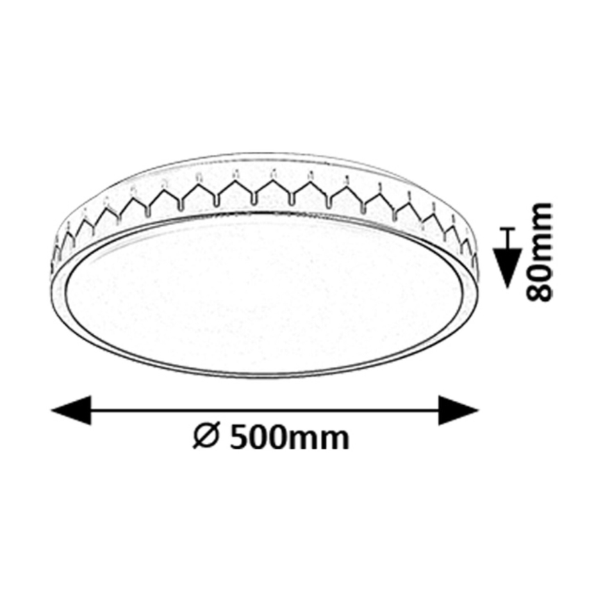 Rabalux - LED Dimbar taklampa LED/48W/230V 3000-6500K + fjärrkontroll