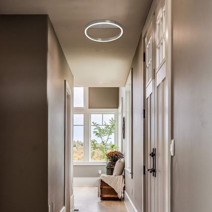 Rabalux - LED-taklampa 20 W, 230 V, matt krom, Ø 40 cm