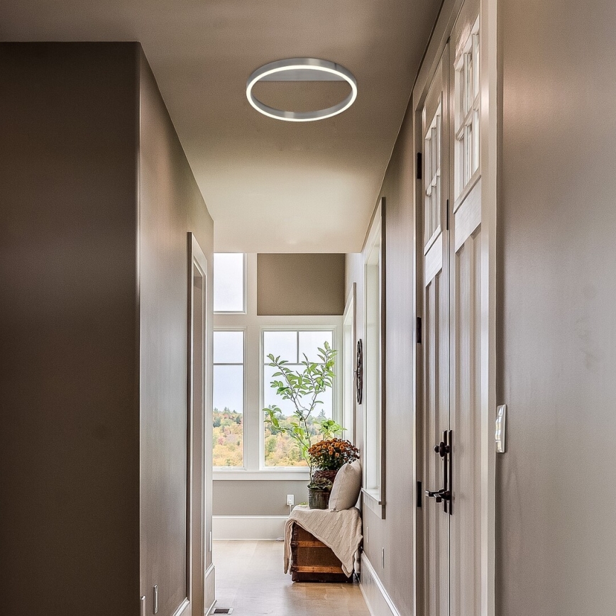 Rabalux - LED-taklampa 20 W, 230 V, matt krom, Ø 40 cm