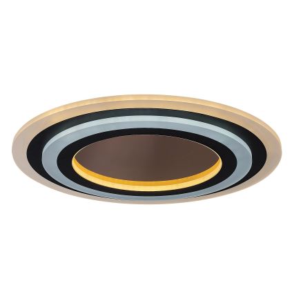 Rabalux - Dimbart LED-takarmatur LED/56W/230V 3000/4000/6000K mattkrom/svart + fjärrkontroll Ø 45 cm
