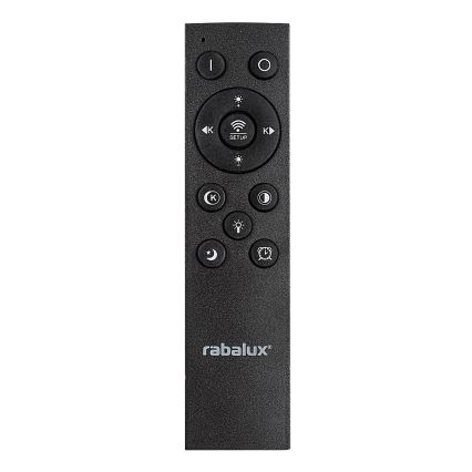 Rabalux - Dimbart LED-takarmatur LED/56W/230V 3000/4000/6000K mattkrom/svart + fjärrkontroll Ø 45 cm