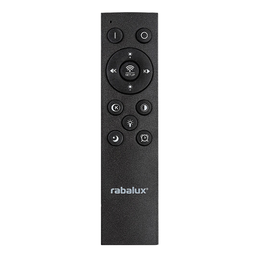 Rabalux - Dimbart LED-takarmatur LED/56W/230V 3000/4000/6000K mattkrom/svart + fjärrkontroll Ø 45 cm