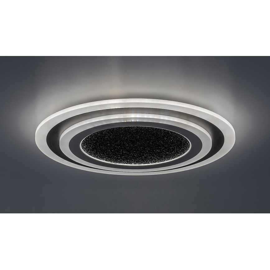 Rabalux - LED-dimbar taklampa LED/56W/230V 3000/4000/6000K svart + fjärrkontroll Ø 45 cm