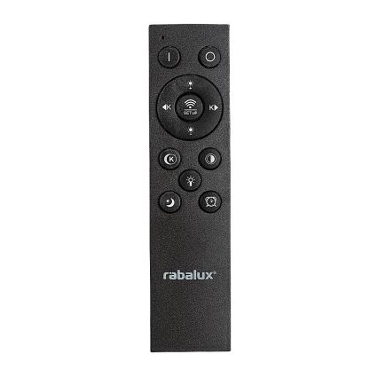 Rabalux - LED-dimbar taklampa LED/56W/230V 3000/4000/6000K svart + fjärrkontroll Ø 45 cm