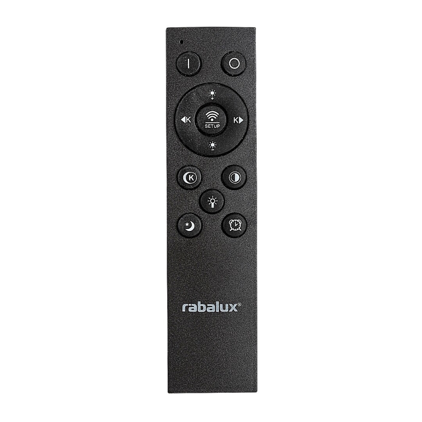 Rabalux - LED-dimbar taklampa LED/56W/230V 3000/4000/6000K svart + fjärrkontroll Ø 45 cm
