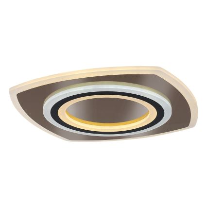 Rabalux - Dimbart LED-takarmatur LED/60W/230V 3000/4000/6000K matt krom/svart + fjärrkontroll 48x48 cm