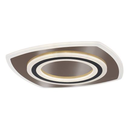 Rabalux - Dimbart LED-takarmatur LED/60W/230V 3000/4000/6000K matt krom/svart + fjärrkontroll 48x48 cm
