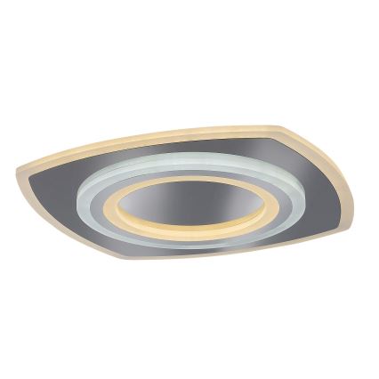 Rabalux - Dimbart LED-takarmatur LED/60W/230V 3000/4000/6000K matt krom + fjärrkontroll 48x48 cm