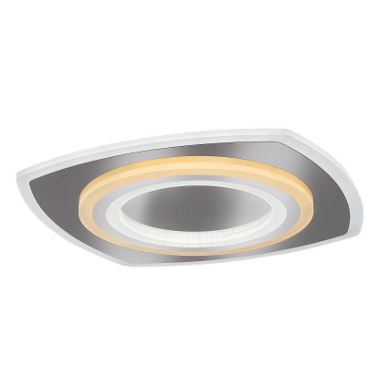 Rabalux - Dimbart LED-takarmatur LED/60W/230V 3000/4000/6000K matt krom + fjärrkontroll 48x48 cm