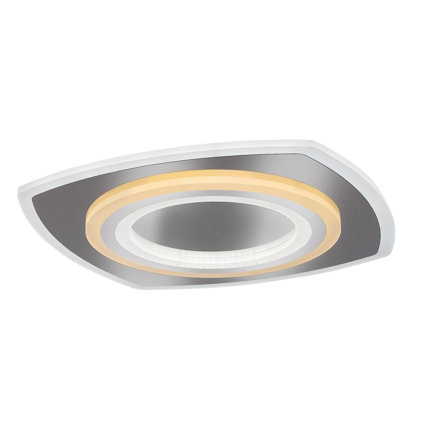 Rabalux - Dimbart LED-takarmatur LED/60W/230V 3000/4000/6000K matt krom + fjärrkontroll 48x48 cm