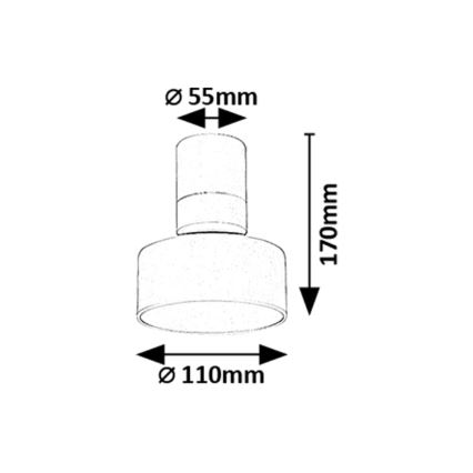 Rabalux - LED-taklampa LED/10W/230V 3000K vit Ø 11 cm
