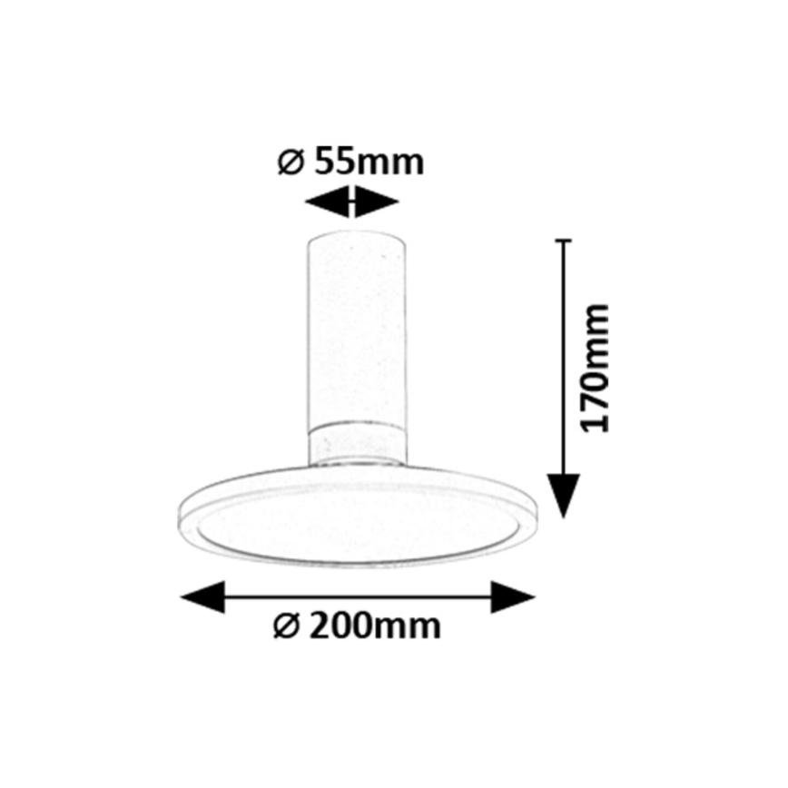 Rabalux - LED-taklampa 20W/230V 3000K vit Ø 20 cm