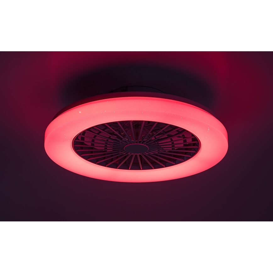 Rabalux - LED RGB Dimbar taklampa med fläkt LED/48W/230V 3000-6500K + fjärrkontroll