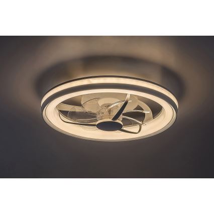 Rabalux - LED Dimbar taklampa med fläkt LED/40W/230V 3000/4000/6000K Wi-Fi + fjärrkontroll