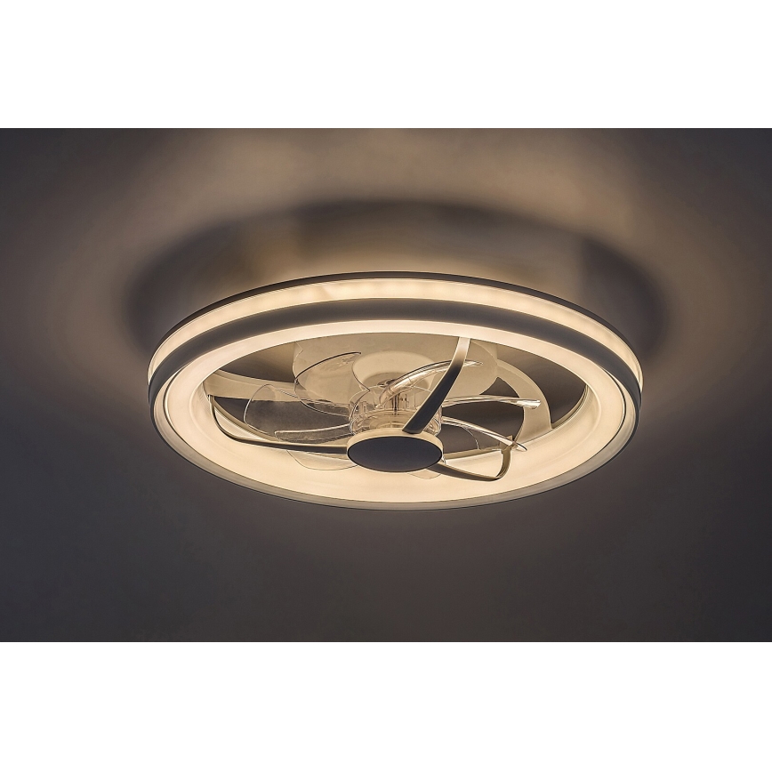Rabalux - LED Dimbar taklampa med fläkt LED/40W/230V 3000/4000/6000K Wi-Fi + fjärrkontroll