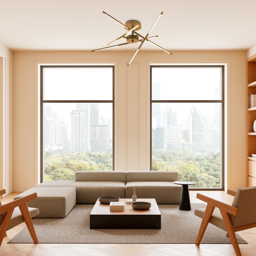 Rabalux - LED ytmonterad ljuskrona LED/40W/230V 3000K guld