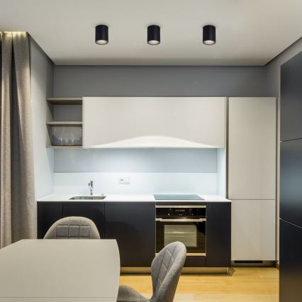 Rabalux - Takarmatur 1xGU10/35W/230V Ø 7 cm svart