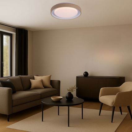 Rabalux - Dimmbar LED-taklampa LED/48W/230V 3000-6500K Ø 49,5 cm + fjärrkontroll
