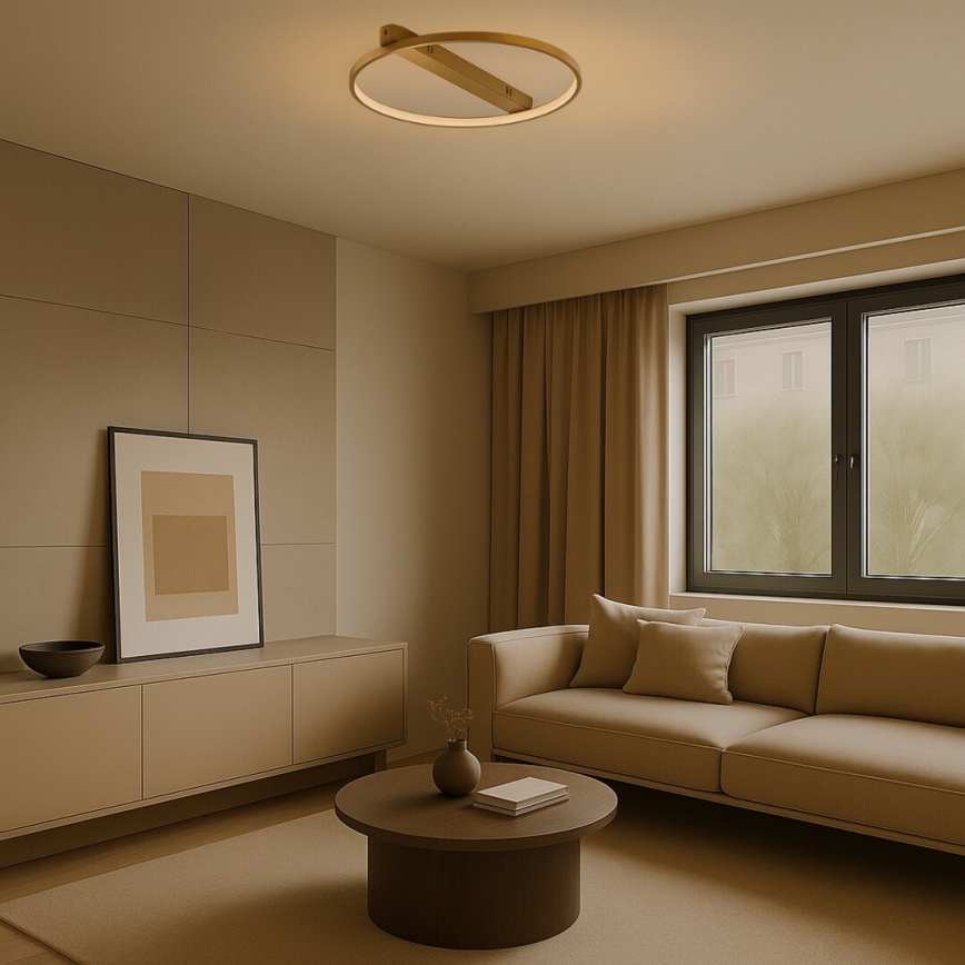 Rabalux - LED-taklampa LED/45W/230V 3000K 50x55 cm guldfärgad